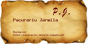 Pacurariu Jarmila névjegykártya